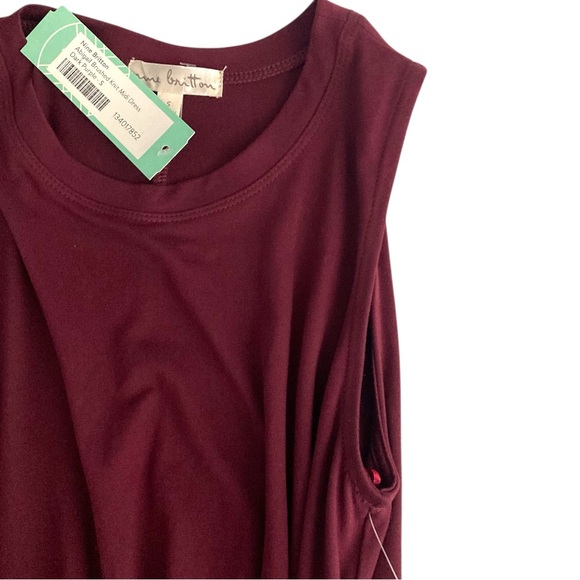 Nine Britton Abigail Brushed Knit Midi Dress Womens Size S Dark Purple - Picture 3 of 14